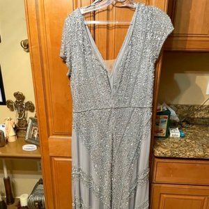 Adriana Papell- Silver- Size 12